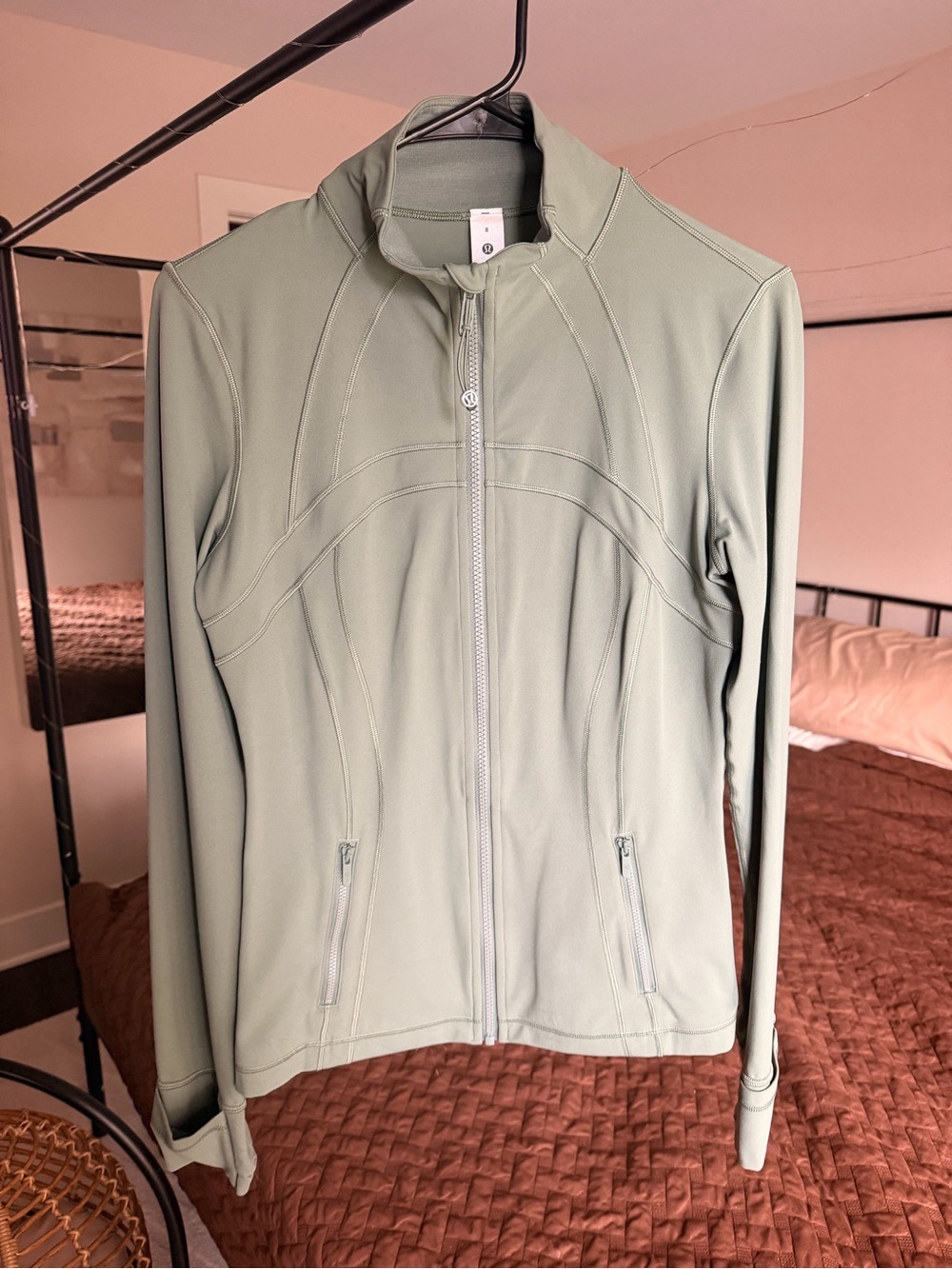 lululemon athletica Sage Green Full-Zip Bomber Jacket